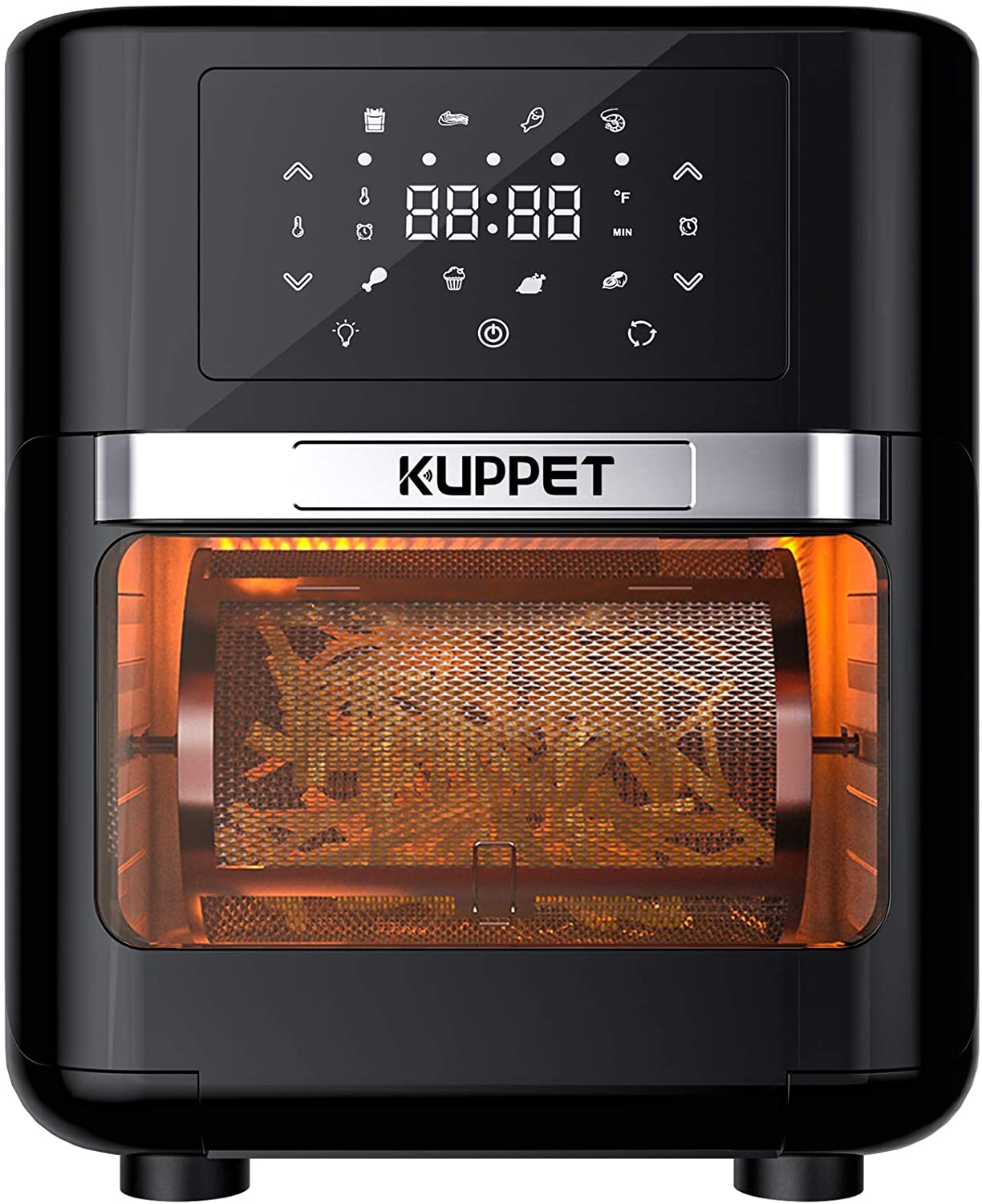19 Quart Air Fryer Toaster Oven Combo 13-in-1 Air Fryer Oven 6 Accessories Included Stainless Steel LED Digital Touchscreen Convection Countertop Oven Rotisserie and Dehydrator 1700W
