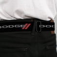thumbnail image 4 of Dodge Belt, Seatbelt Buckle Belt, Dodge Red Rhombus Repeat, 34 to 52 Inches, 4 of 9