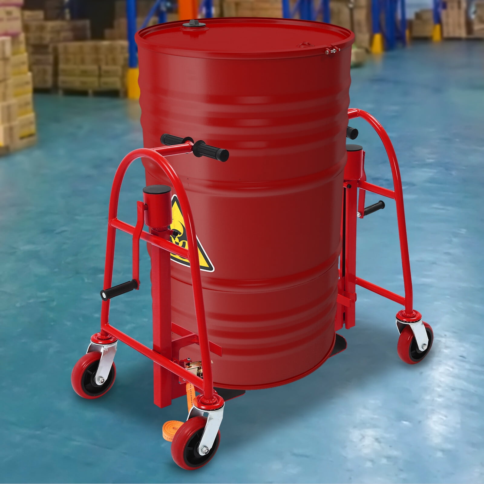 ToppiJoy 2Pcs Manual Furniture and Crate Mover with PU Swivel Casters, Safe and Easy Lifting Hold up to 1300lbs, Machinery Mover Handling Tools, for Moving, Offices, Furnitures Stores