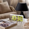 thumbnail image 2 of Unique Bargains Alarm Clock White Housing and White Light 5.5"L x 1.2"W x 2.2"H, 2 of 6