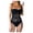 Black, variant on Women's One-Piece Swimsuits Tummy Control Swimsuit One Piece Swimwear Lace Mesh Sexy Hollow Out Beach Resort Swimsuit Bikini