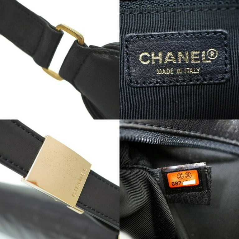 Chanel Black Chocolate Bar Card Wallet - Vintage Lux