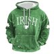 thumbnail image 4 of Ceisia Men's Irish Four-Leaf Clover Print Hoodie | Vintage Washed Relaxed Long-Sleeve Casual Sweatshirt Gift, 4 of 4