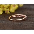 thumbnail image 6 of HeartsAndYou 2.1ct Natural Pink Sapphire Band Milgrain Half Eternity 100% 14k SOLID Rose Gold, 6 of 9
