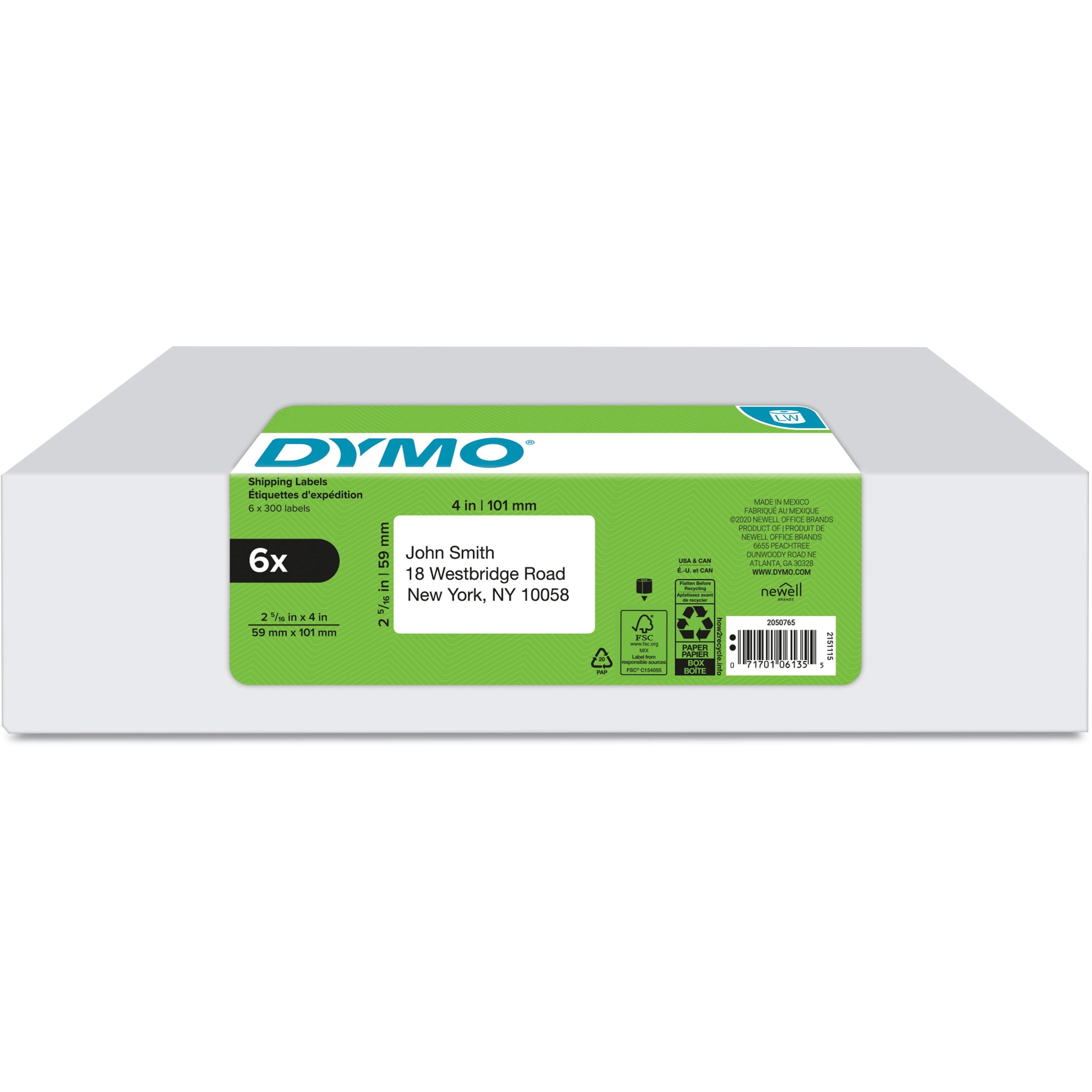 Dymo LabelWriter 4"x2-1/4" Labels