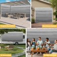 thumbnail image 6 of Grey Ombre Wooden Garage Door Cover Banner 6 x 13 FT, Farmhouse Retro Gray Wood Gradient Garage Door Curtains Backdrop with Grommets for Indoor Outdoor Wall Party Porch Yard Decorations Background, 6 of 9
