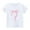 White, variant on Bovxnpu Summer Girls Top, Short Sleeve T-shirt for Kids, Girls' Fashion Casual Printed Round Neck Short Sleeve Top 7-8 Years
