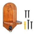 thumbnail image 5 of Moyitang Cone Chalk Holder, Wall Mount Wooden Hand Chalk Holder with Screw Hardware, Pool Brown, 5 of 9