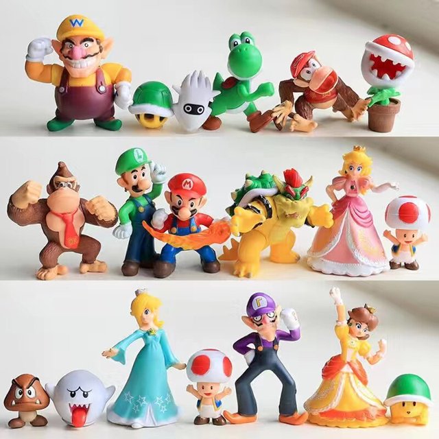 Figuras de Super Bowser de Anime nuevo, modelo de juguete de PVC para niños, regalos de cumpleaños coleccionables, 2022zhangyuxiang