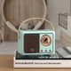 thumbnail image 2 of Altavoz Retro Kuymtek Compatible con Bluetooth Reproductor de Música Subwoofer Clásico Azul, 2 of 8