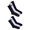 NAVY ASSORTED, variant on Reebok Men's Socks, Performance Cotton Blend Crew Socks, 6-Pack