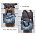 thumbnail image 6 of FORMRS 16" Laptop Bag Carrying Sleeve Case with Handle Travel Shoulder Briefcase, Night Floating Whale, 6 of 8