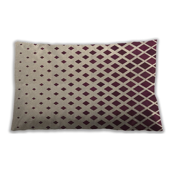 Ahgly Company Patterned Outdoor Rectangular Vanilla Gold Lumbar Throw Pillow, 13 inch by 19 inch