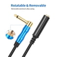 thumbnail image 3 of Cable Extensión Audio A Ángulo Recto 1/4 Pulgada 6 35 Mm para Guitarras, 3 of 9