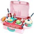 thumbnail image 4 of Bamboohart ABS Kids Kitchen Accessories Playset  Pink (32 Pieces), 4 of 7