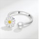 thumbnail image 1 of Anillo de ansiedad de copo de nieve para Mujer, Fidget Anillos giratorios, joyería para Mujer, Anillos de acero inoxidable, 1 of 4