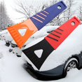 thumbnail image 4 of Car Windshield Ice Scraper, Anti-Scratch Snow Removal Scraper with Sponge Grip, 7" Windshield Cleaner Tool to Remove Snow Frost and Ice, Universal Winter Car Accessories (Red), 4 of 9