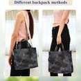 thumbnail image 4 of FORMRS Womens Corduroy Tote Bag Crossbody Shoulder Purse Handbag with Detachable Strap, Gray Sky Pattern, 4 of 7