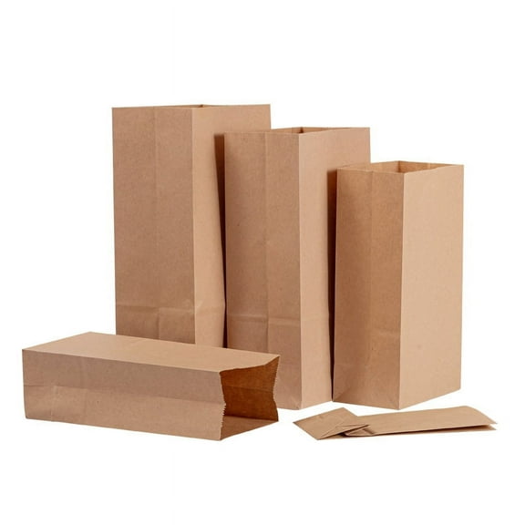 20pcs Bakery Bags Kraft Paper Bread Bags Bread Packing Bags Bread Party Bags
