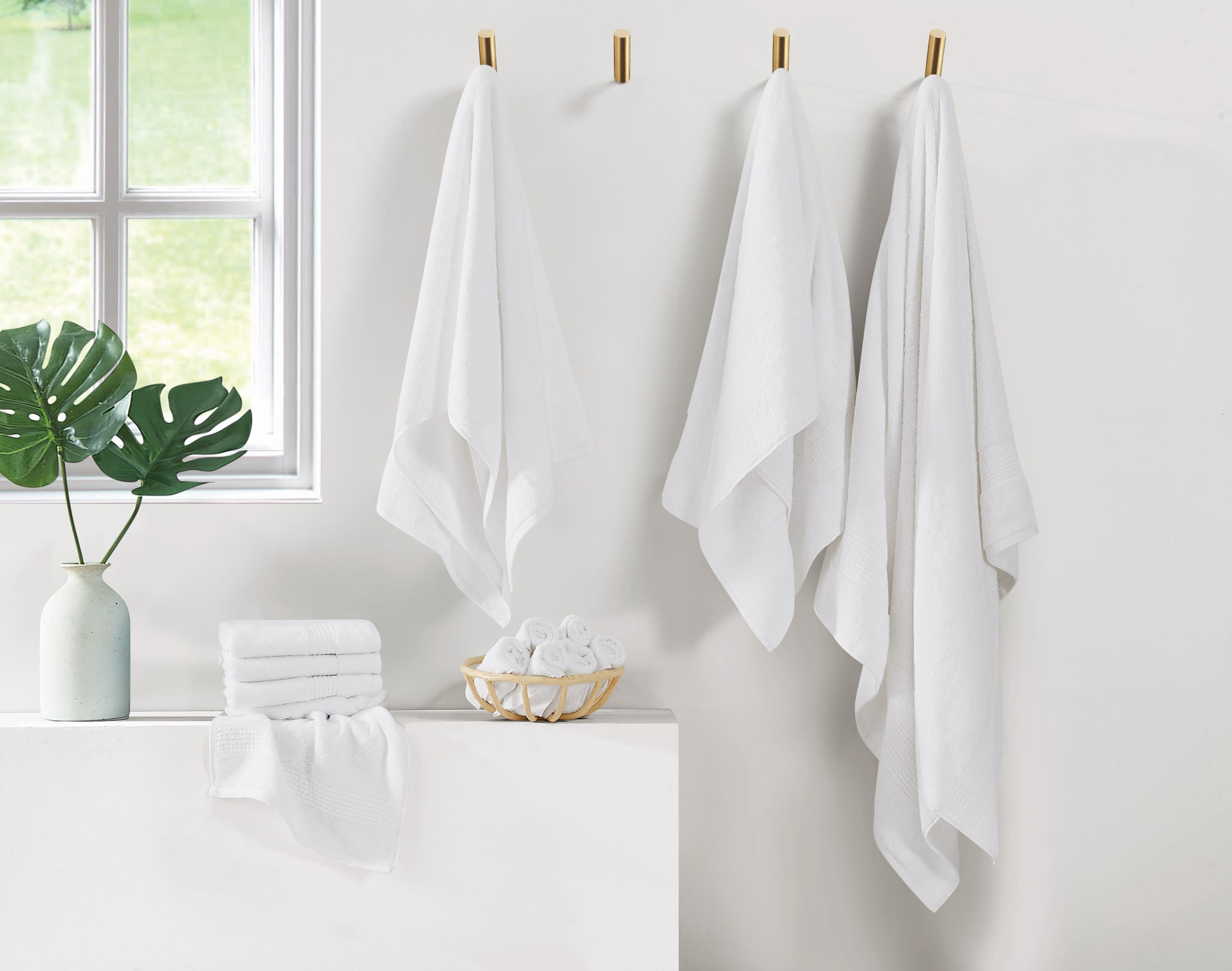 Cannon Cotton TENCEL™ 60% Cotton/ 40% TENCEL™  Bath Sheet in White, All Season, Adult Size, OEKO-TEX Certified