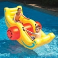 thumbnail image 2 of Swimline Vinyl Inflatable Sea-Saw Rocker Pool Float, Yellow, 2 of 8