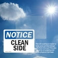 thumbnail image 6 of (2 Pack) Clean Side OSHA Notice Sign 14 Inch X 10 Inch Vinyl Label Decal Sticker Weather Resistant, UV Protected for Workplace, Business, and Construction Site, Made in the USA, 6 of 7
