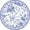 Blue, variant on Paper Place Mats Chinoiserie Round Placemats Flower Disposable Decorative Table Mats for Dinner Table Setting Banquet Party Supplies