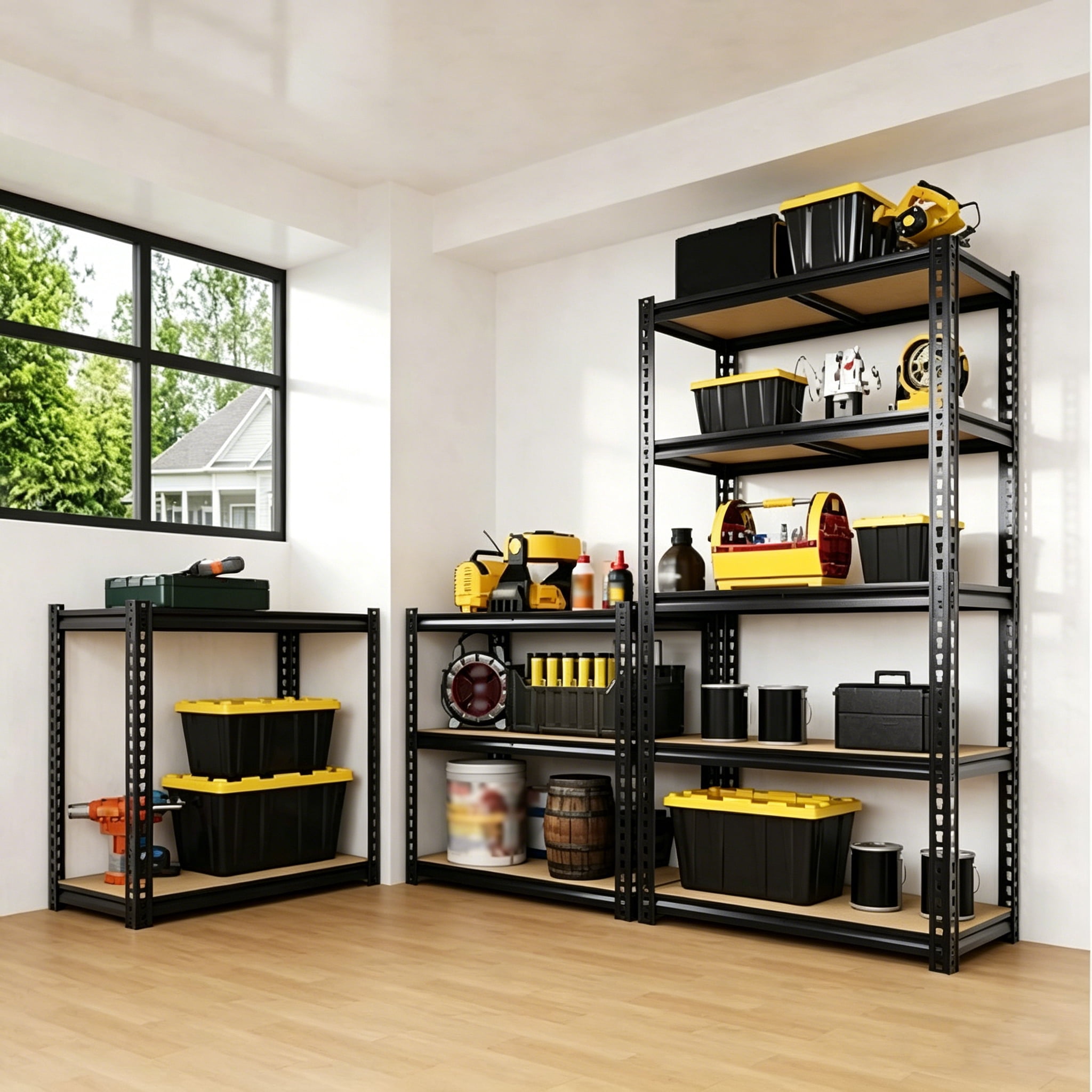 2000LBS Capacity Garage Storage Shelves Heavy Duty