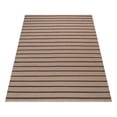 thumbnail image 3 of Rugsotic Carpets Hand Woven Flat Weave Kilim Wool Eco-Friendly 4'x6' Area Rugs Rectangle Cream Red Contemporary Modern Design Low Pile Indoor Handmade Rug for Living Room, Bedroom D00118, 3 of 5