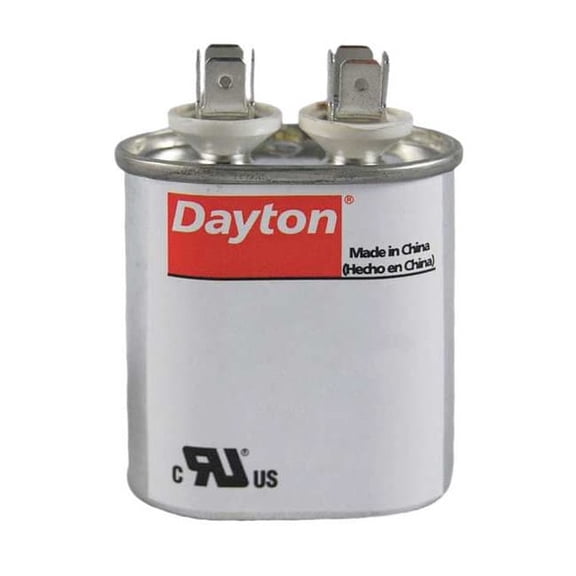 Dayton Run Capacitor,6 MFD,370V,Oval 2MDV5