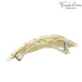 thumbnail image 2 of French Amie Classy Leaf Large Celluloid Handmade Hair Clip Barrette for Women, 2 of 15