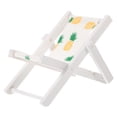 thumbnail image 4 of HEALEEP 1Set Nautical Style Chairs Model Decor White Wood Cloth Lightweight Foldable For Living Room Bedroom Study, 4 of 6