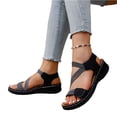 thumbnail image 3 of HTHLVMD Lightweight Outdoor Beach Sandals, 2026 Summer Orthopedic Sandal Diabetic Walking, Women's Summer Fisherman Sandals, Adjustable Ankle Strap Open-Toe, Black 7, 3 of 7