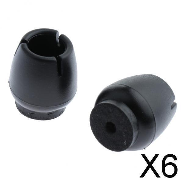 6x 10 Uds Tapas de Silicona con Almohadillas de Fieltro para Patas Redondas, Arañazos Antideslizantes, Reducción de Ruido 6 piezas