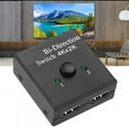 thumbnail image 3 of Commutateur Interface Multimédia HD Bidirectionnel, Convertisseur Interface Multimédia HD Bidirectionnel, Adaptateur 1 Entrée 2 Sorties pour Interface Multimédia HD Noir, 3 of 7