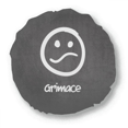 thumbnail image 1 of Grimane White Cute Chat Face Pattern Round Throw Pillow Home Decoration Cushion, 1 of 3