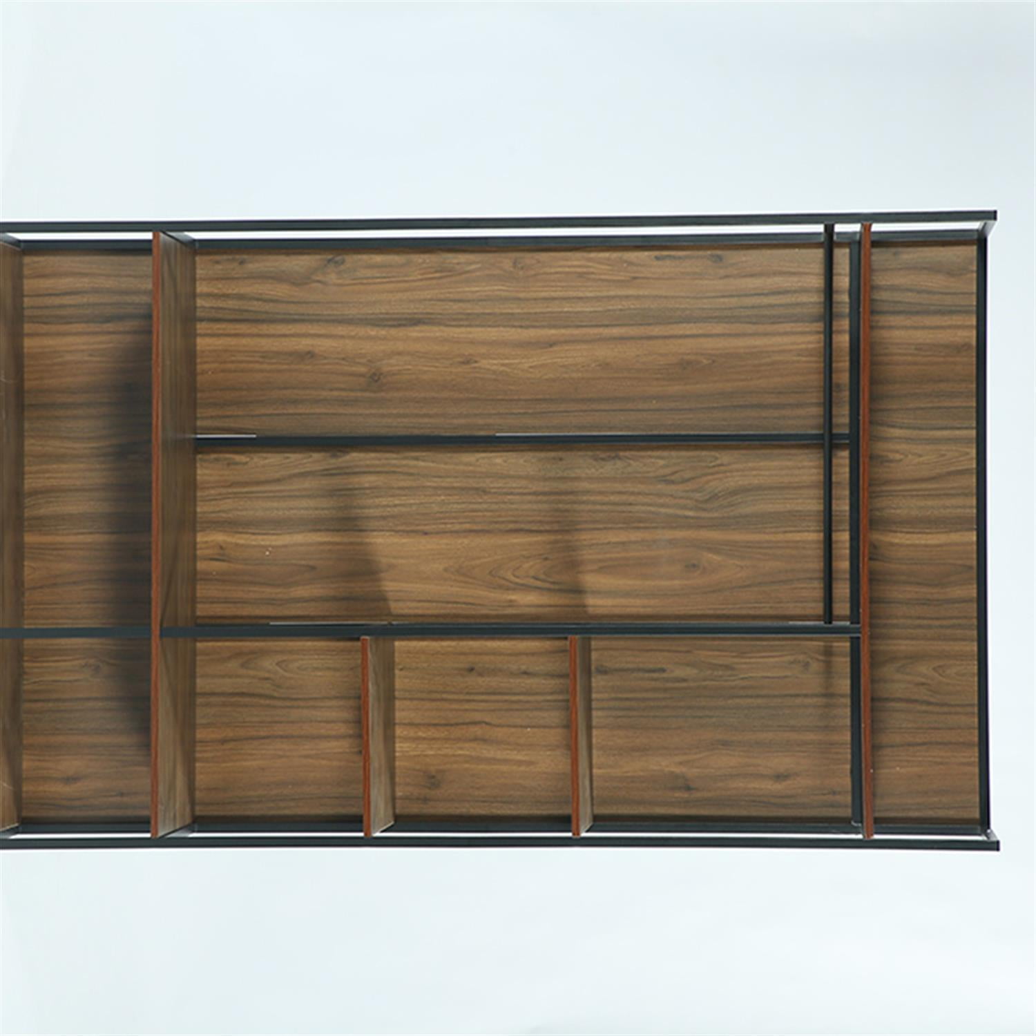 Demi Bonn Freestanding Closet Organizer,dustrial Entryway Hall Tree for Home Living Room, Bedroom, Brown