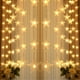 thumbnail image 1 of Xihbxyly Cortina de Luces con Pentagrama, Led con Alimentación Usb, Control Remoto con 8 Modos, Decoración para Bodas, Fiestas y Fiestas Navideñas, Tamaño de 1 M/2 M, Color Blanco, Cable de 3 M., 1 of 7