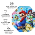 thumbnail image 3 of Lsque Mario Pattern 4" Drink Coasters Set of 4, PVC Leather Absorbent Coasters, Table Coaster Set Decorative Coffee Cup Coasters Housewarming Gift, 3 of 7
