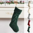 thumbnail image 2 of Deeceymbur Fresh Style Knitted Christmas Small Stocking Double Sided Twisted Holiday Gift Bag Home Christmas Tree Fireplace Decor Sock, 2 of 3