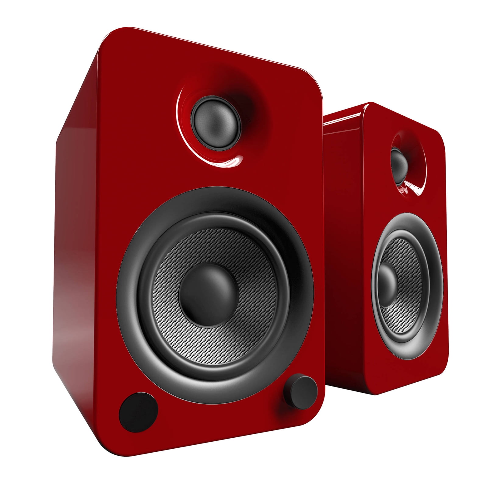 Kanto Living YU4 2Way Powered Bookshelf Speakers (Pair, Crimson)
