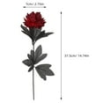 thumbnail image 2 of WASHWEPE 5Pcs Faux Flowers Dark Red Silk Artificial Dahlia Bouquet for Event Planners and Home Decor, 2 of 8