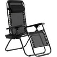 thumbnail image 1 of BestMassage Chaise Longue Zéro Gravité Inclinable Réglable avec Porte-Gobelet, Chaise de Patio Confortable pour Intérieur/extérieur, Textile, 1 of 7