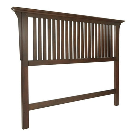 Modern Mission Queen Headboard in Wood Vintage Oak Finish