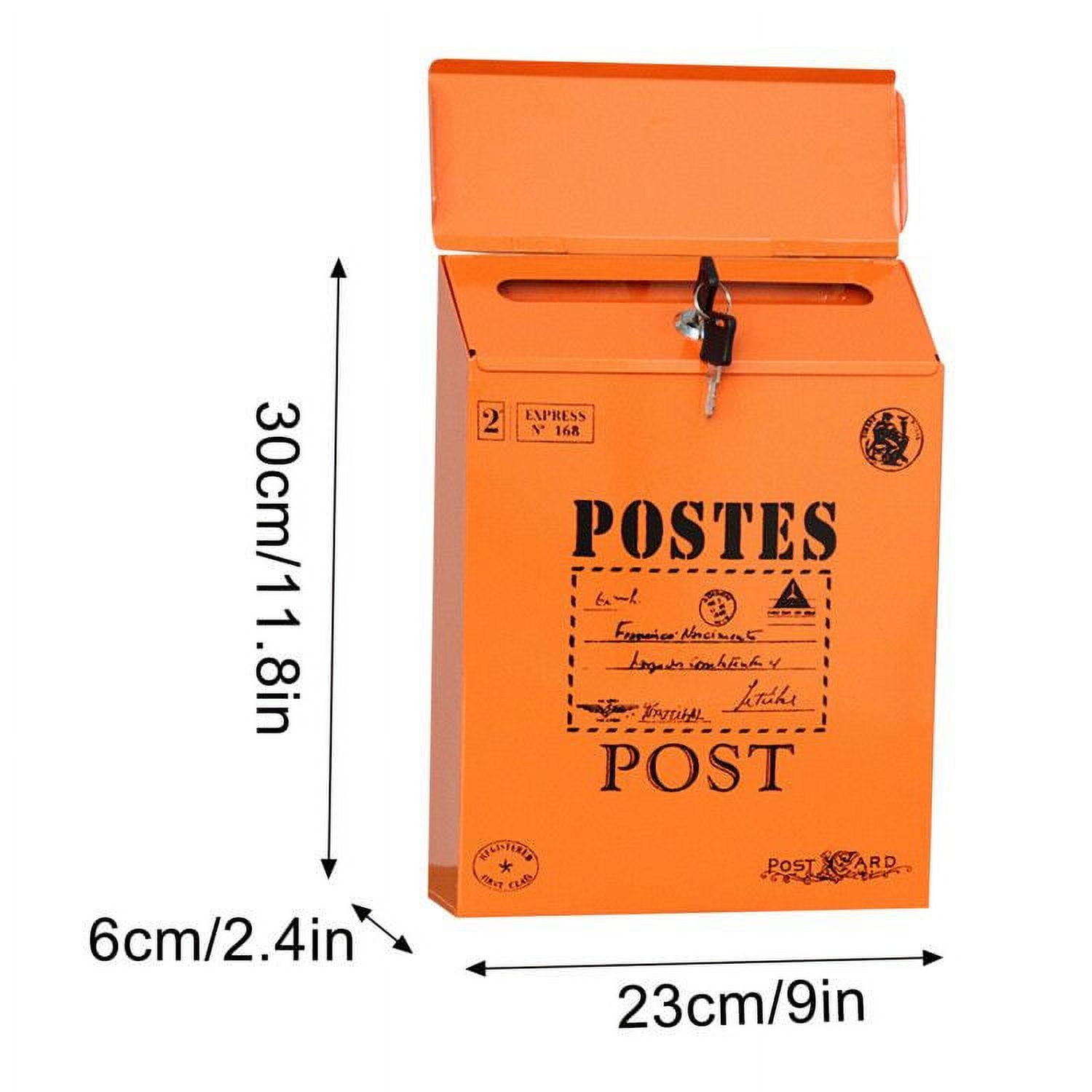 Wovilon Tools Home Improvement Vintage Retro Wall Mount Mailbox Mail Postal Letter Newspaper Box Waterproof