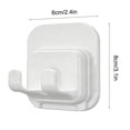 thumbnail image 2 of PPKVUFD 3 Pcs Razor Holder for Shower Self Adhesive Waterproof Shaver Razor Holder for Wall Removable & Reusable Loofah Hanger Hooks for Towels Accessories, Kitchen, Bathroom Use, 2 of 6