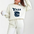 thumbnail image 5 of Yale Bulldog Distressed - Women's Lightweight Garment Dyed Sweatshirt, 5 of 11