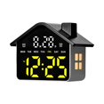 thumbnail image 4 of Reloj despertador electrónico multifuncional, con indicador de día de la semana y función nocturna. luz amarilla, 4 of 8