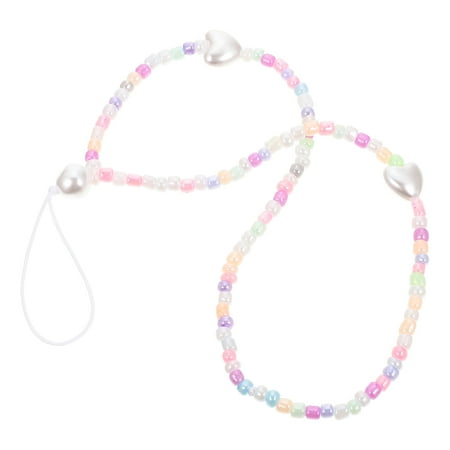 

Beaded Phone Chain Anti-lost Wrist Strap Cellphone Lanyard Phones Lanyards Charms Mobile Chains