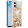 thumbnail image 3 of Case for Motorola Moto G 5G 2023 Case Glitter Cute Luxury Love Liquid Quicksand Clear Soft TPU Girls Women Stylish Bumper Shockproof Protective Cover for Moto G 5G 2023 Golden YB, 3 of 14